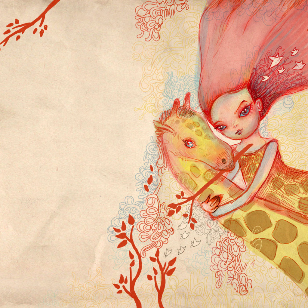 Девочка и жираф