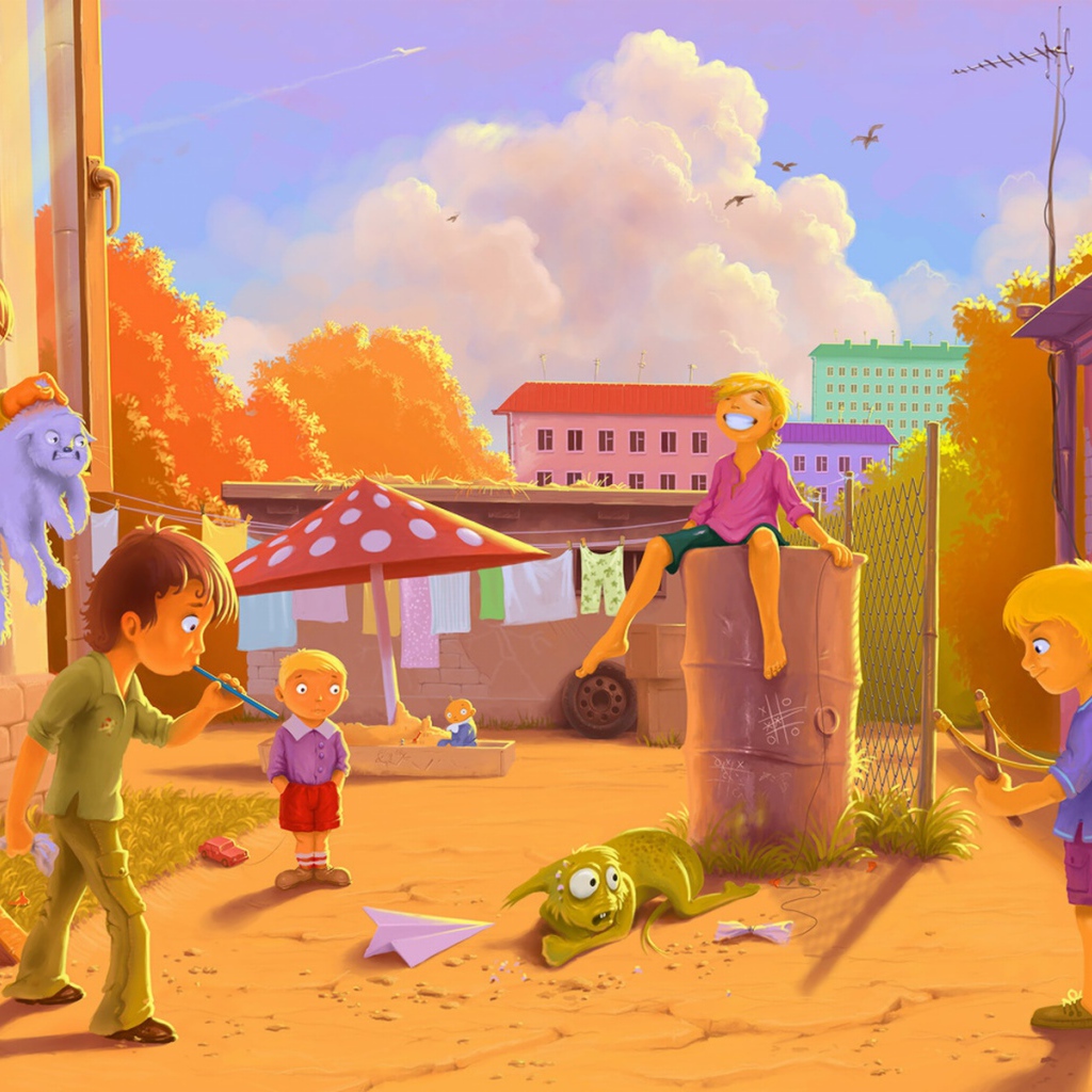 Игра во дворе