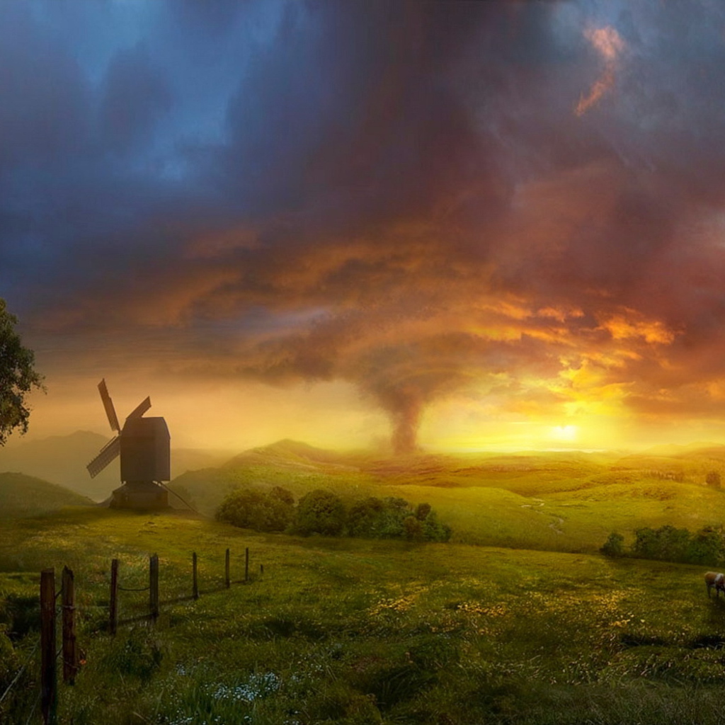 Буря на закате