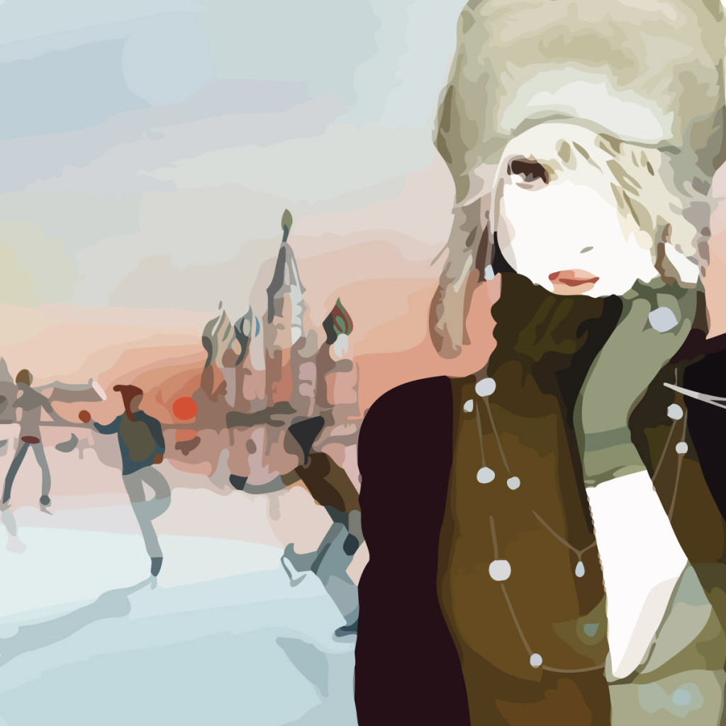 Зима, Москва, каток