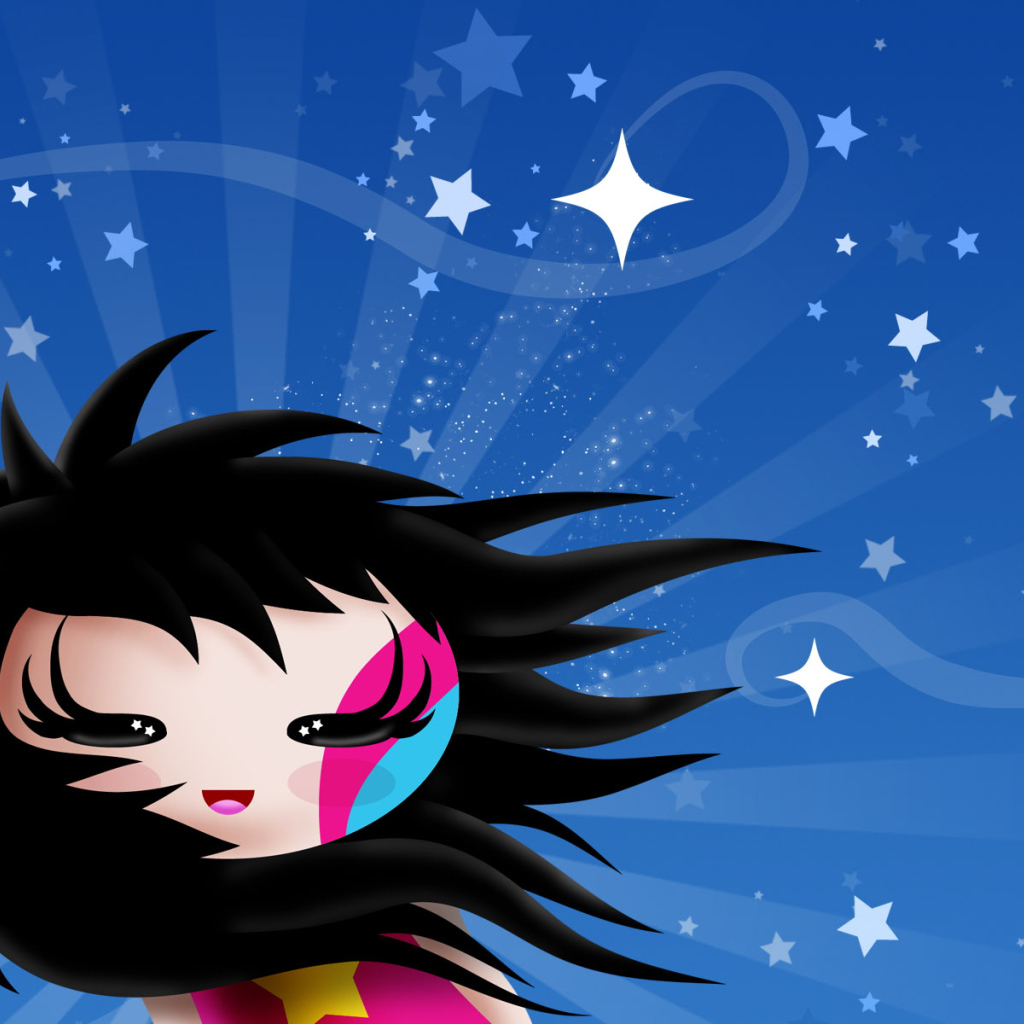 Черноволосая девочка