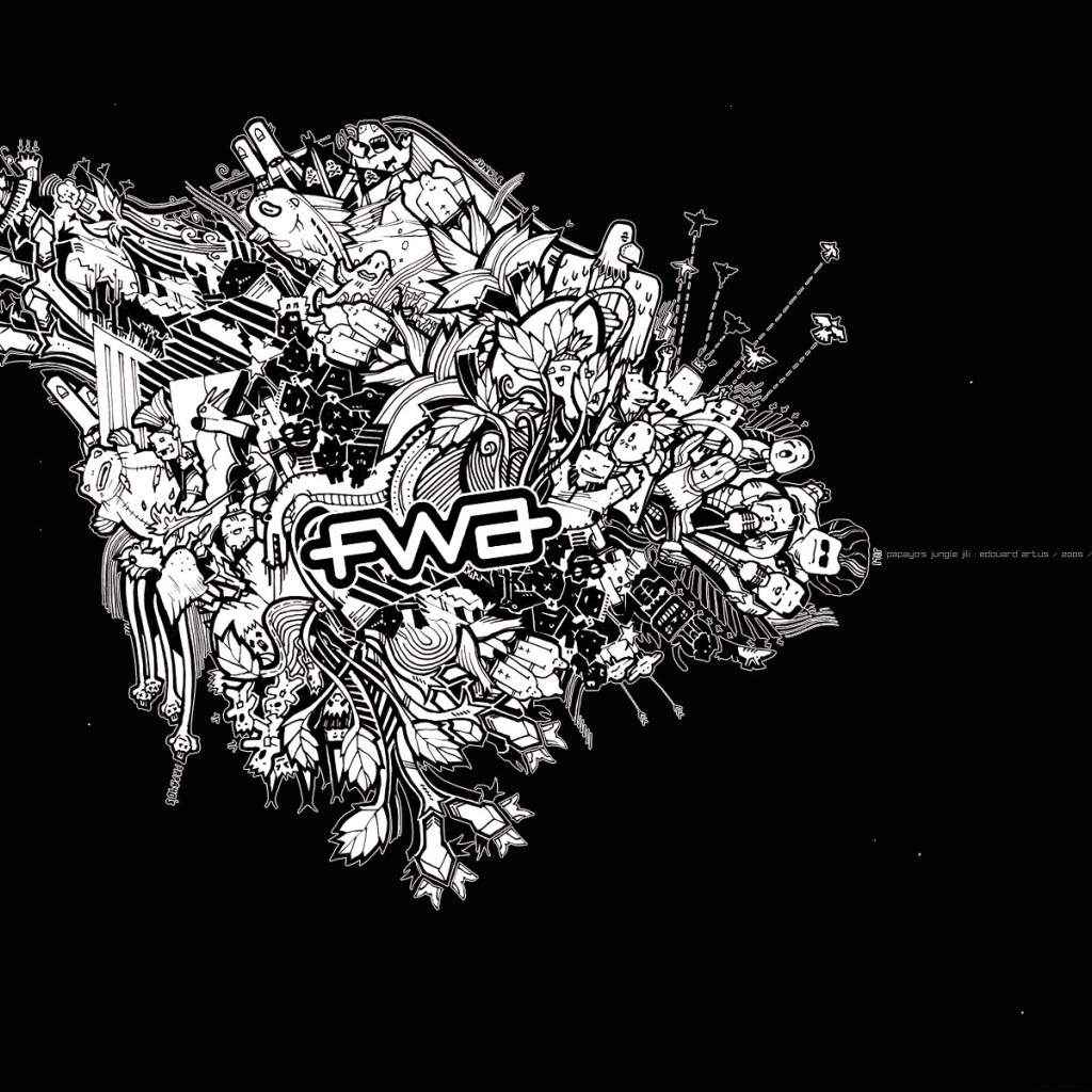 Черно белая графика