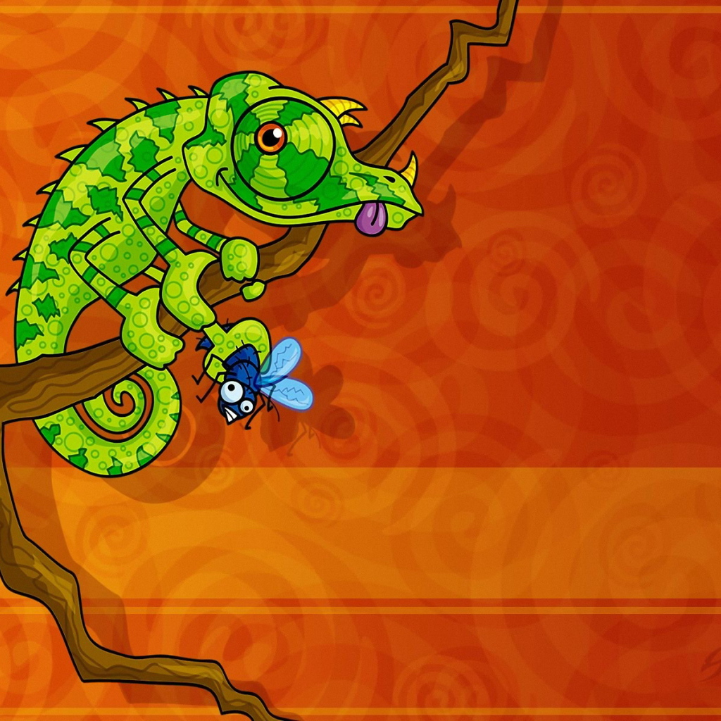 Ящер и муха