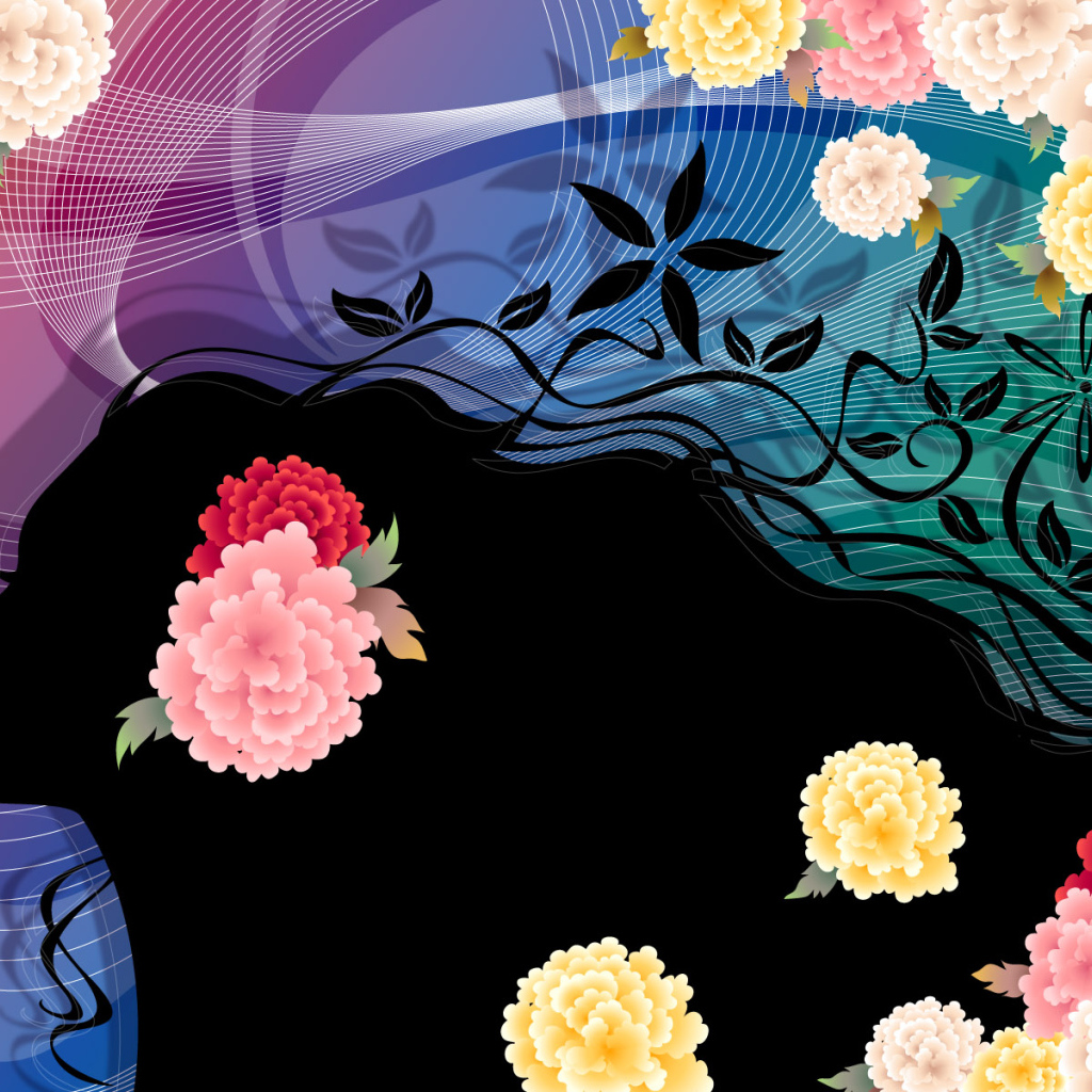 Векторные цветы