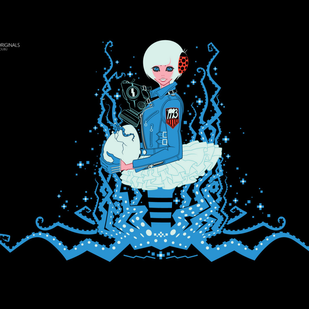 Векторная девчонка