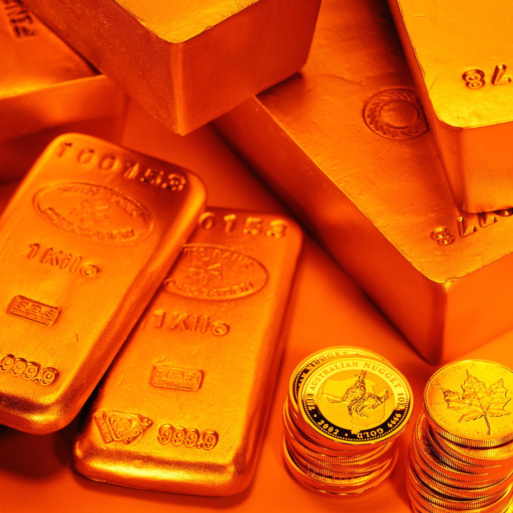 Огромные слитки золота