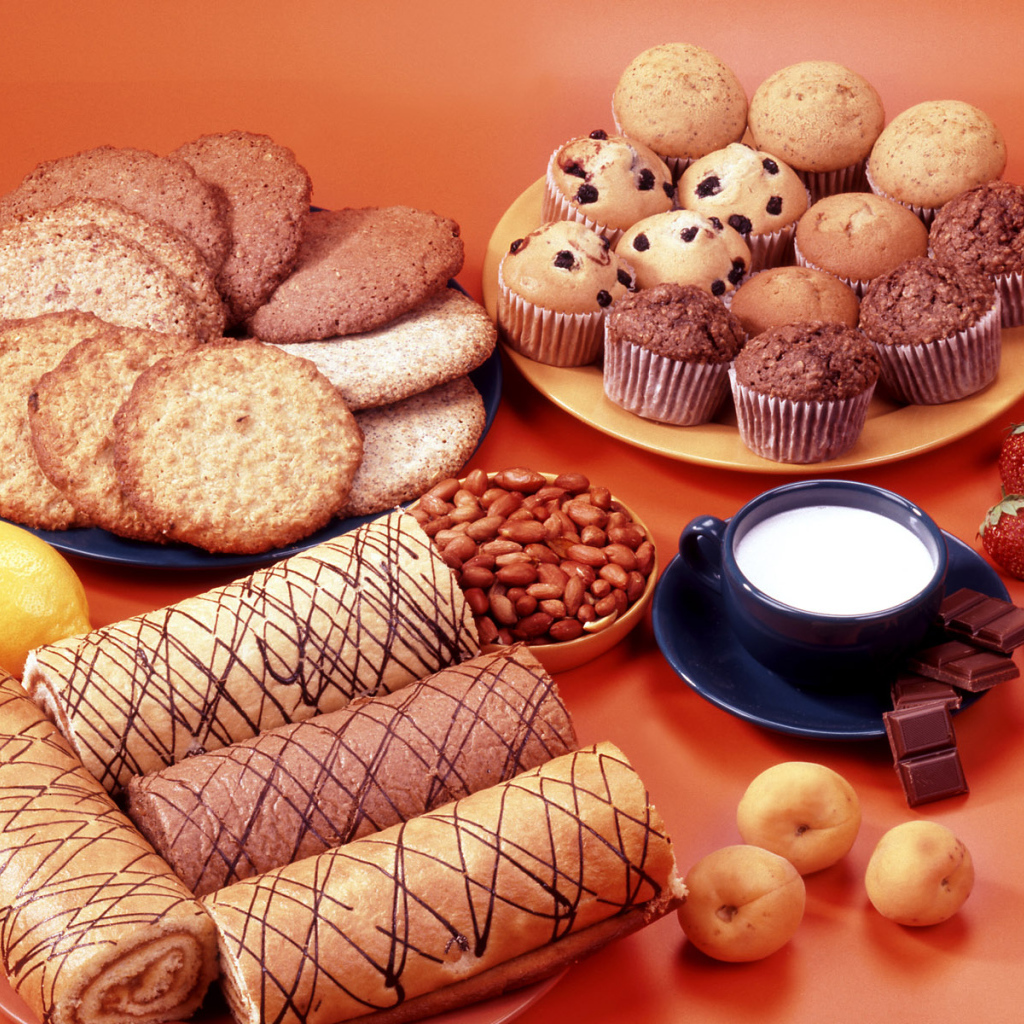 Хлебные лепешки с пирожным