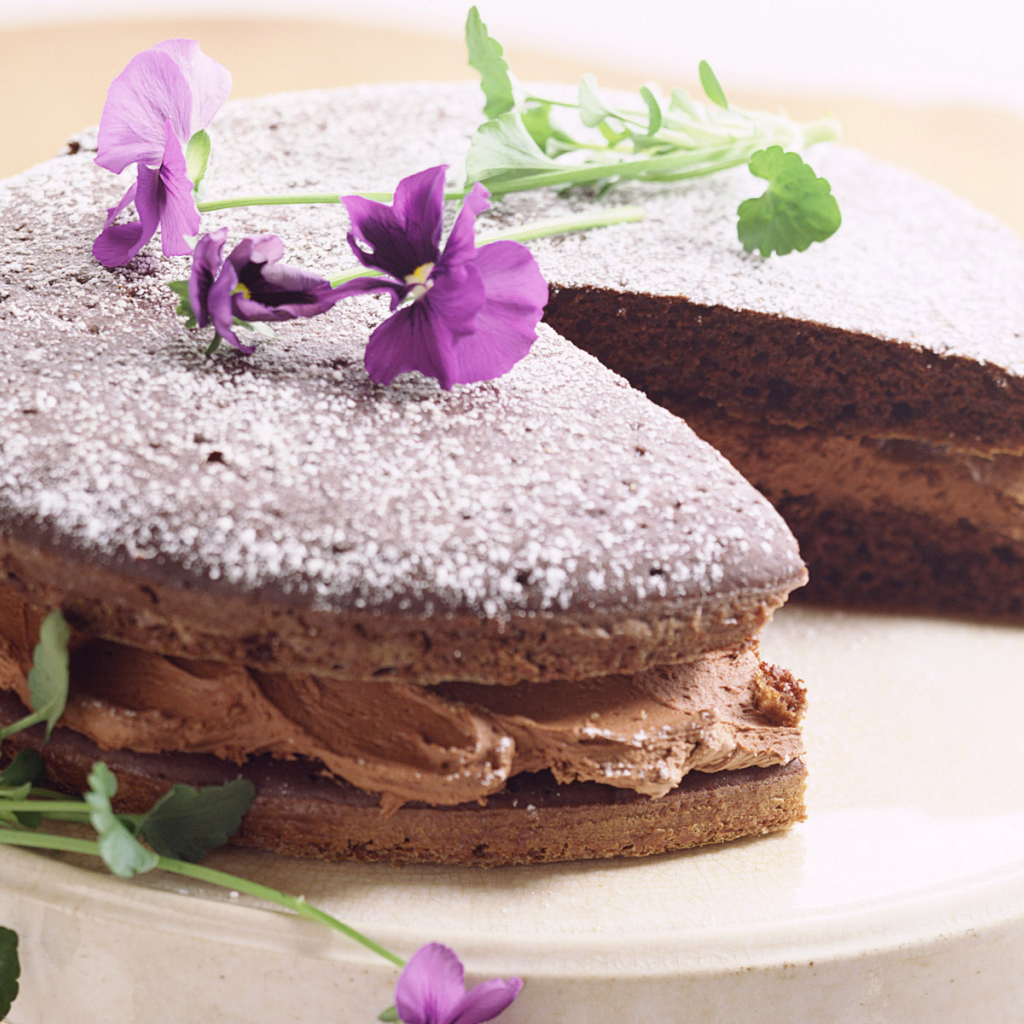 Пирог с шоколадным кремом