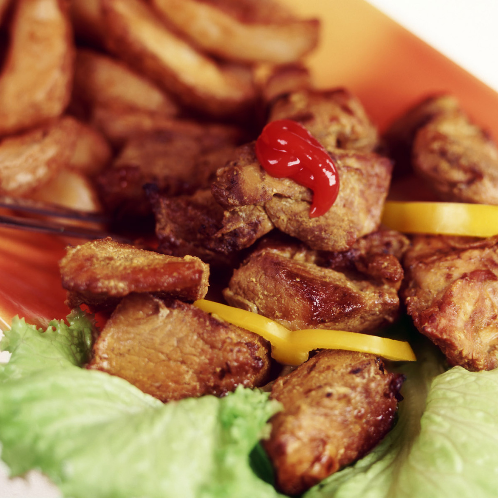 Хрустящие кусочки мяса