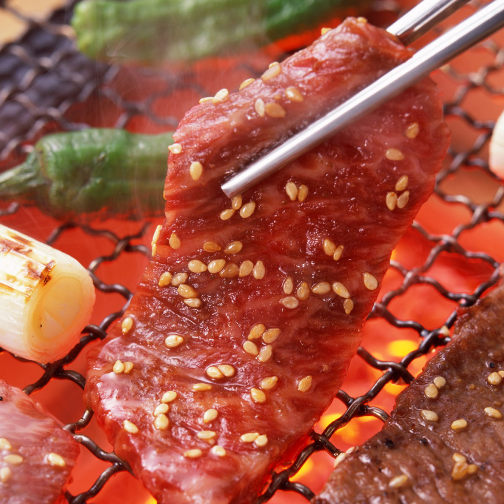 Жаренный мясной кусочек барбекю