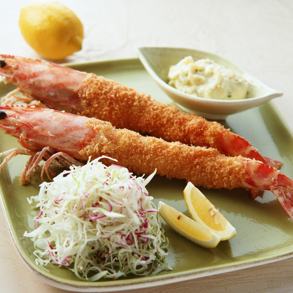 Жареные креветки