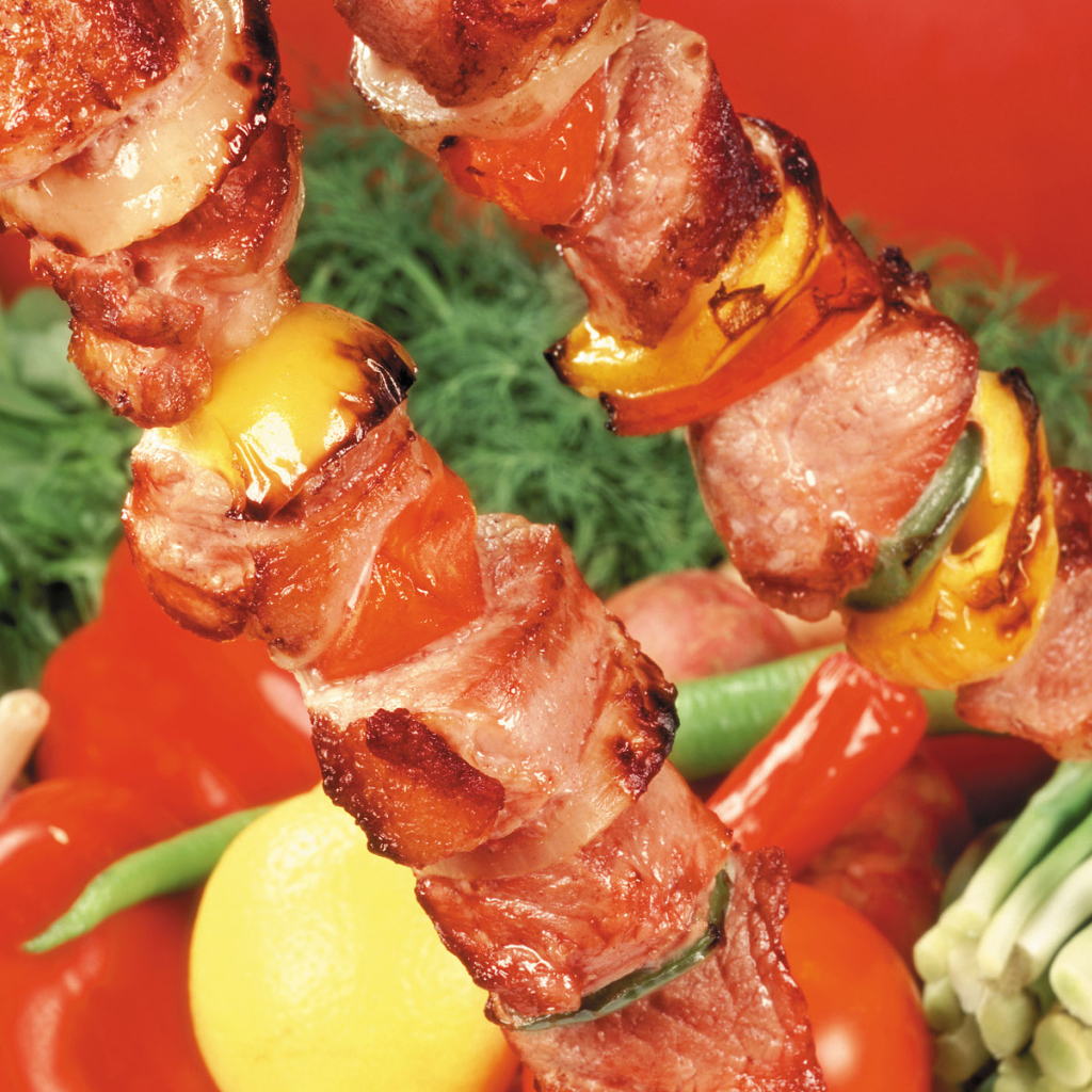 Мясо барбекю лимон