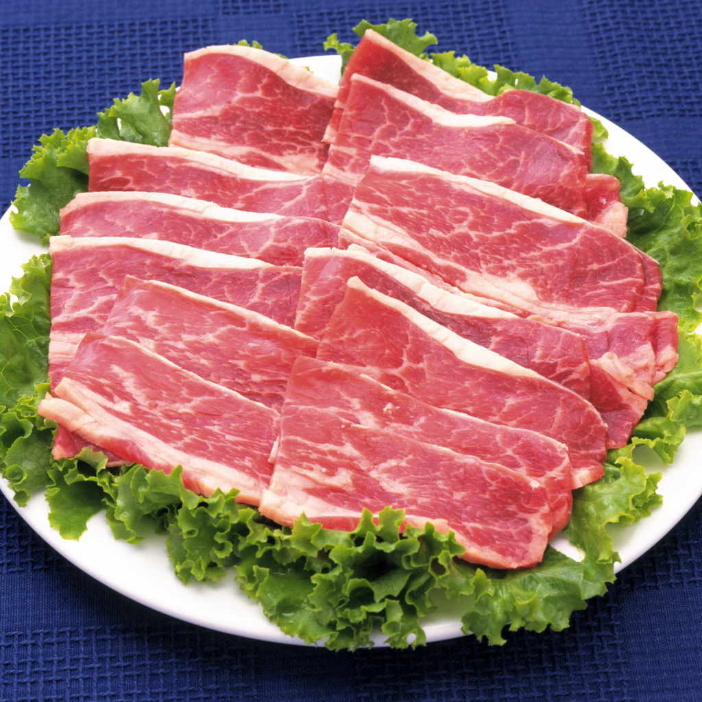 Мясо и зелень