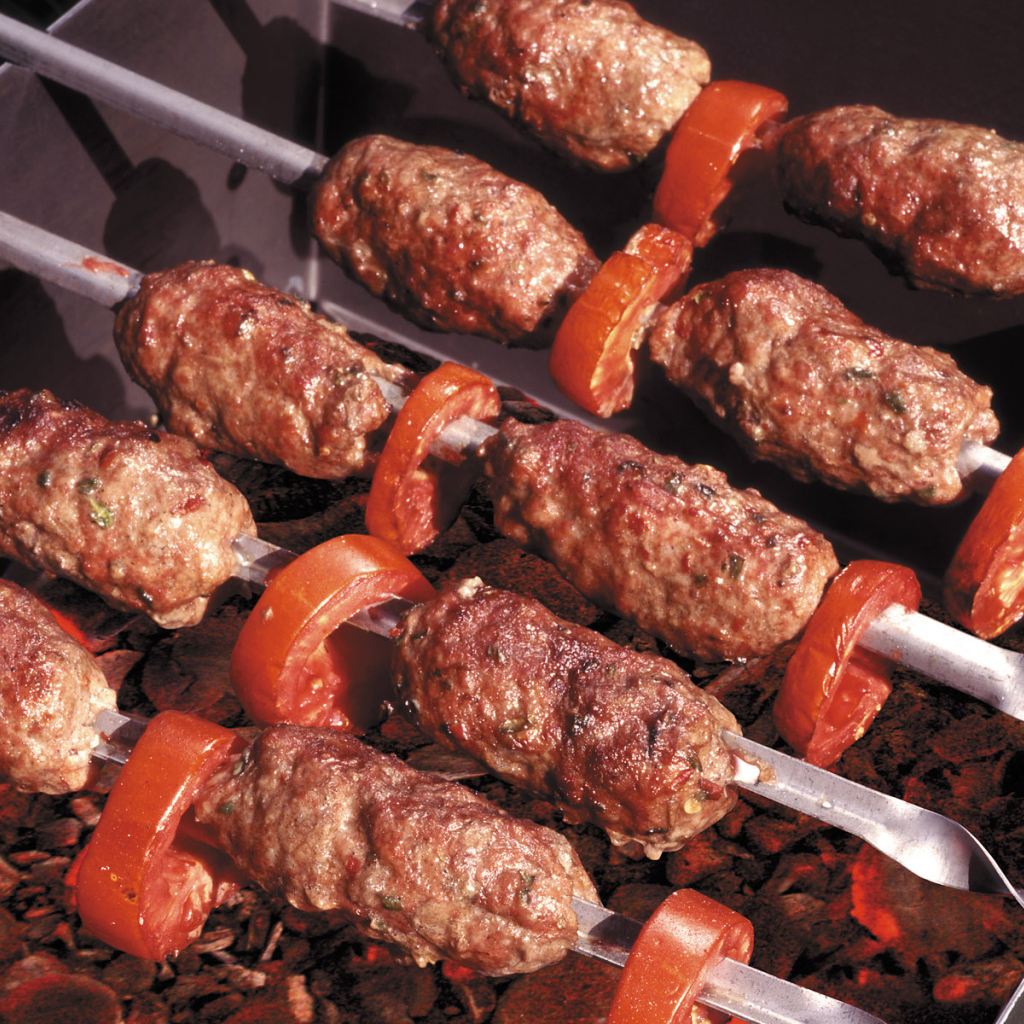 Шашлык с помидорами