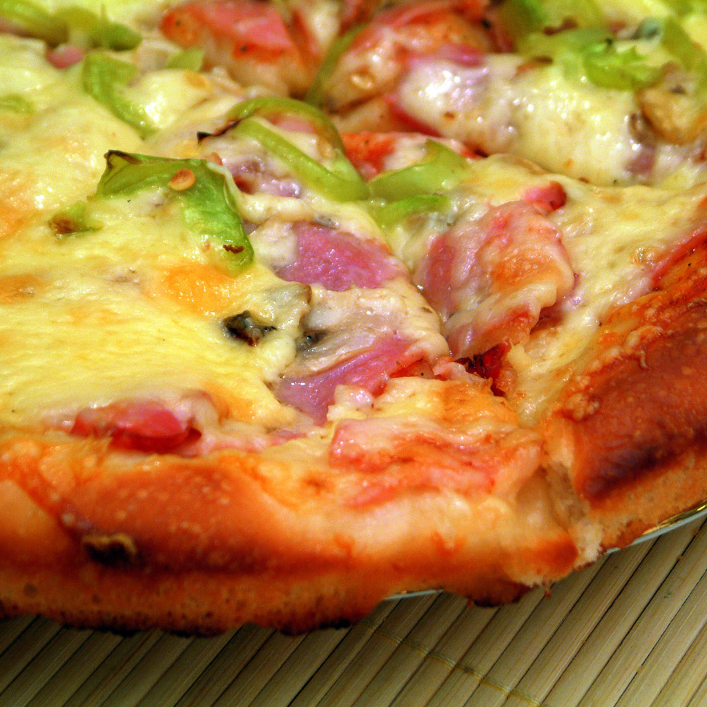 Красивые кусочки пиццы