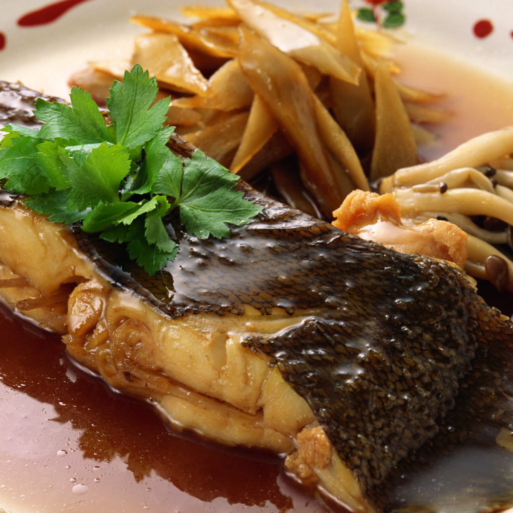 Рыбка с грибами