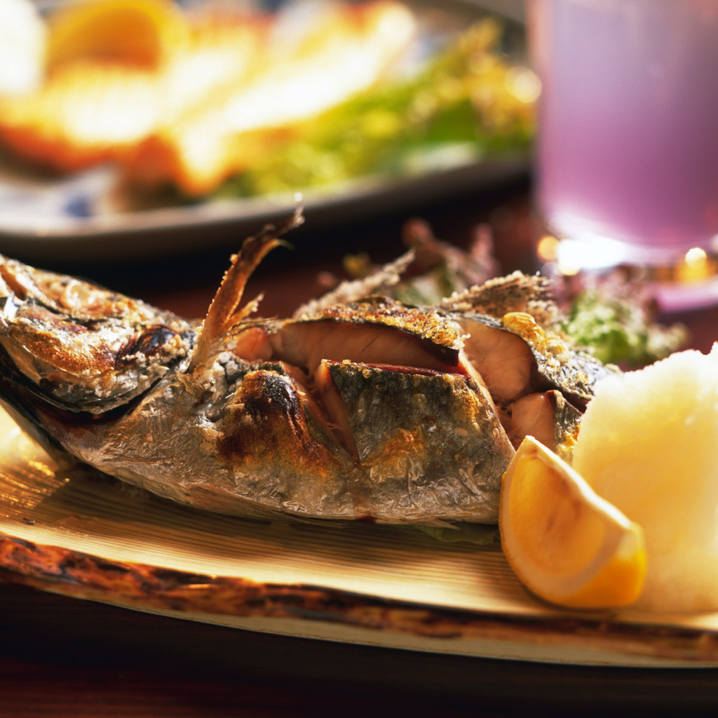 Жаренная рыбка с лимоном