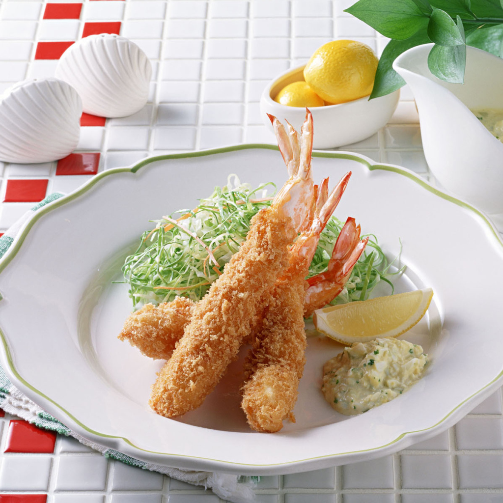 Жаренные креветки