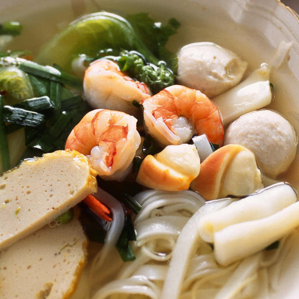 Суп с креветками