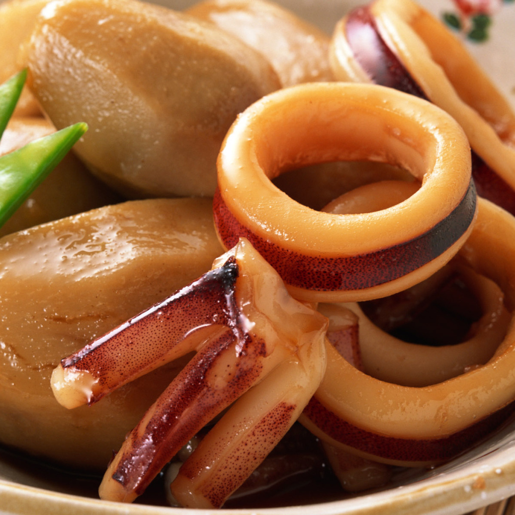 Кальмар с картошкой