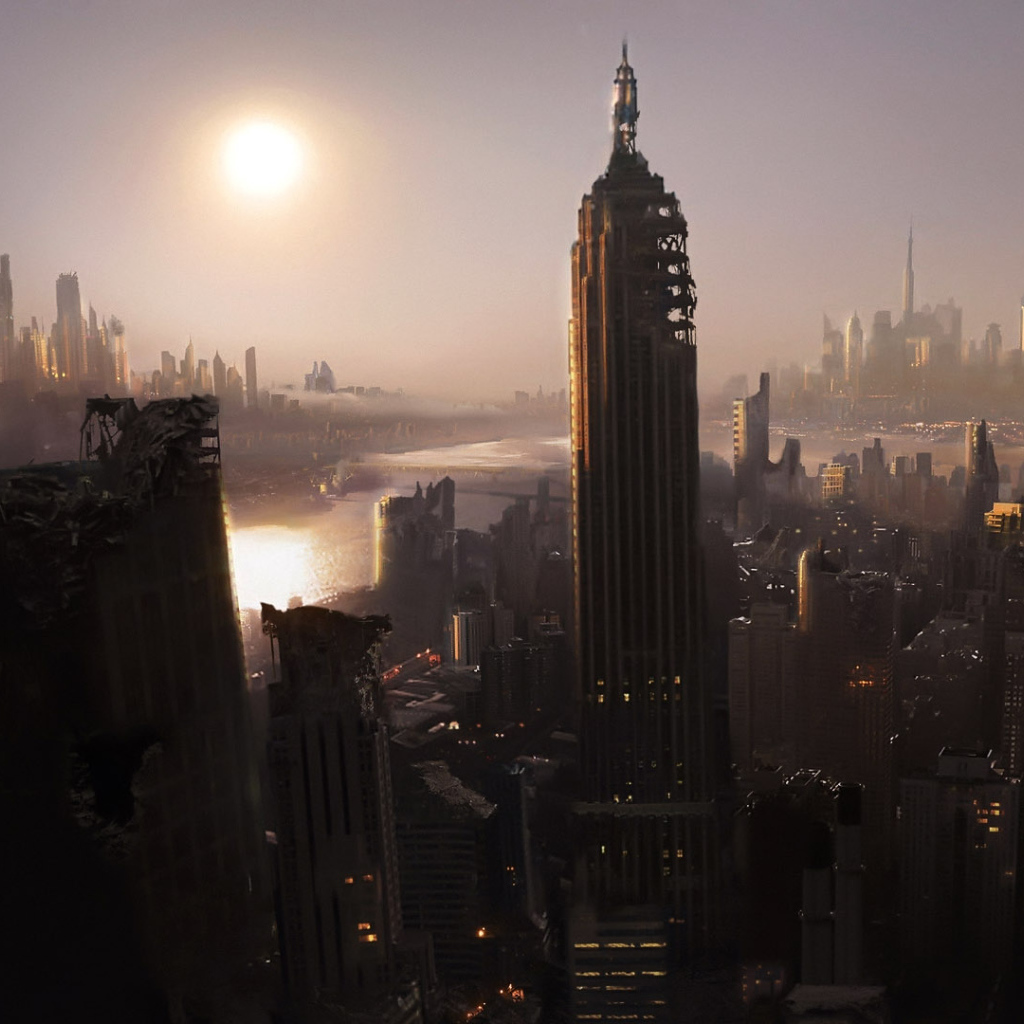 Город после бомбежки