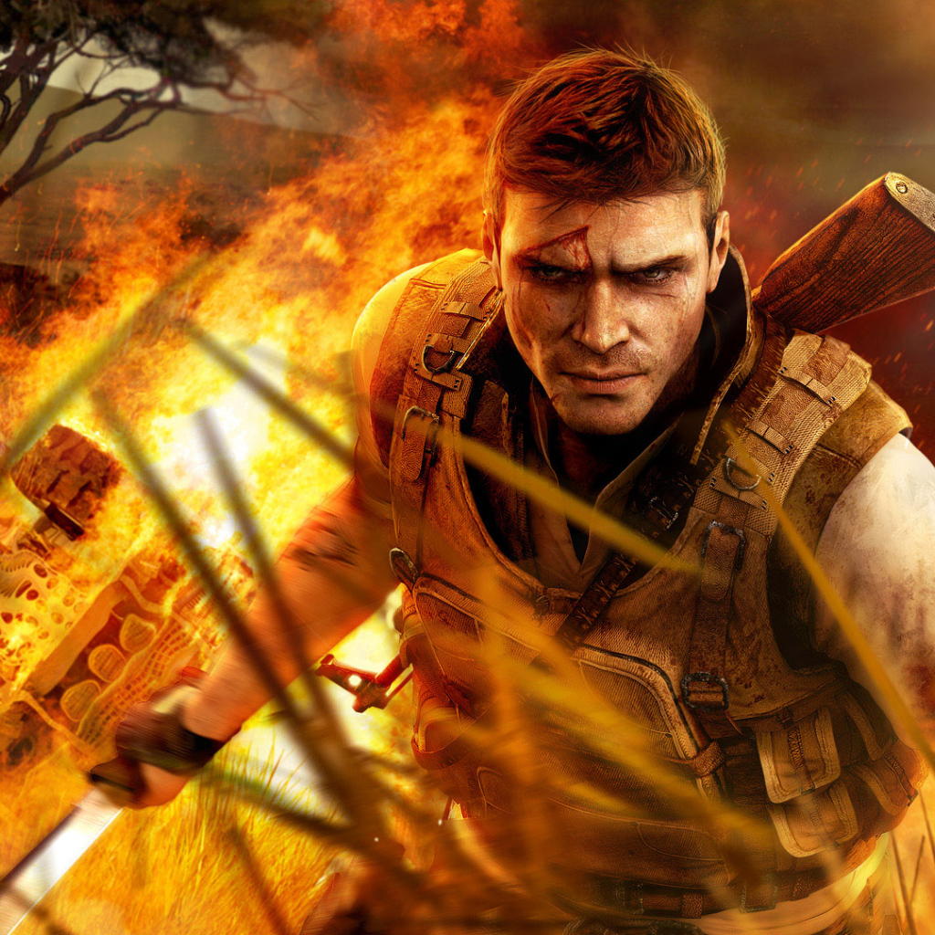 Far Cry 2 горящий джип