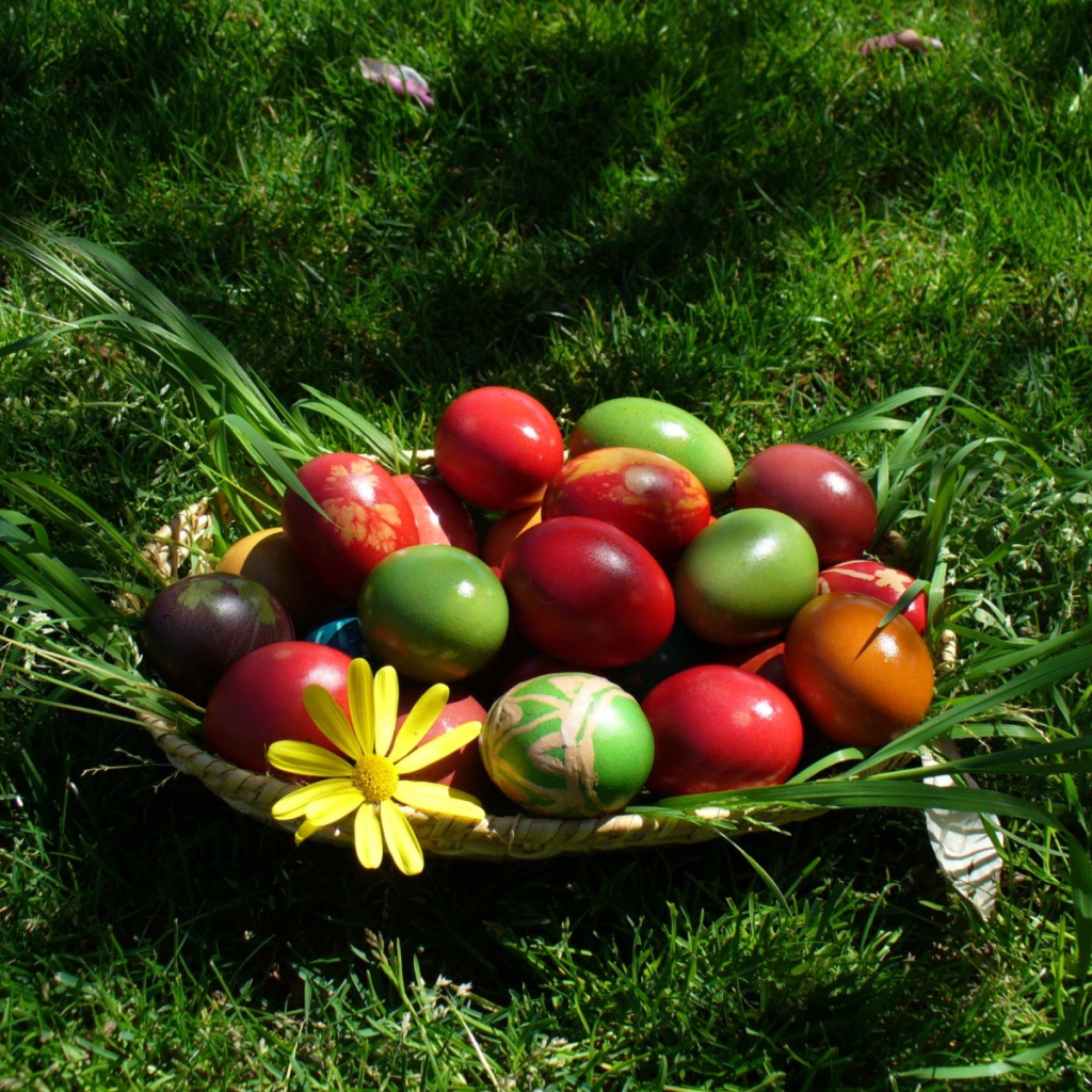 Крашеные Пасхальные яйца