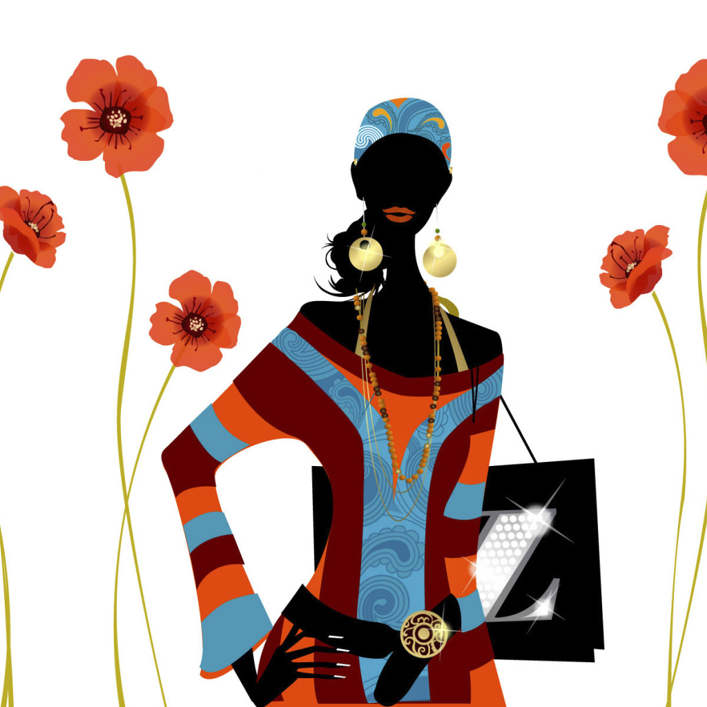 Гламурная дама на 8 марта