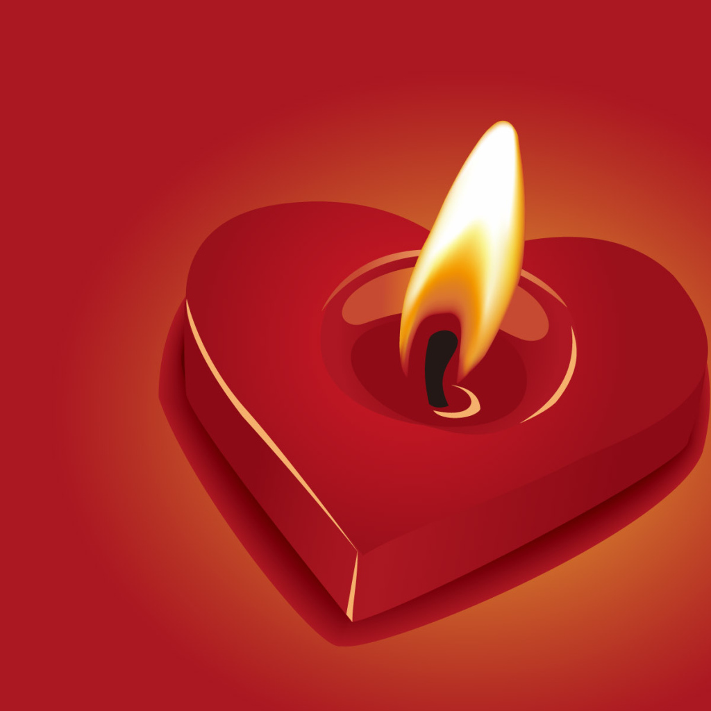 Свеча на День Св. Валентина