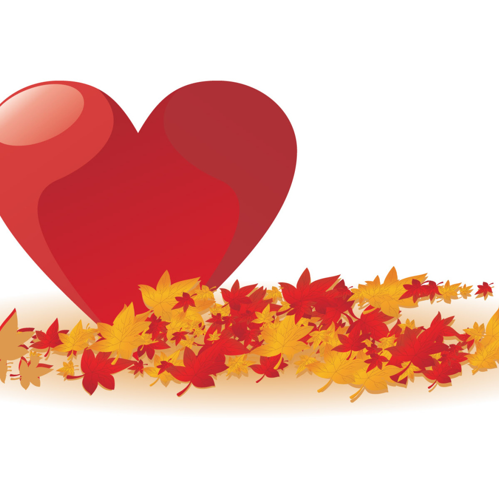 Осеннее сердечко в День Св. Валентина