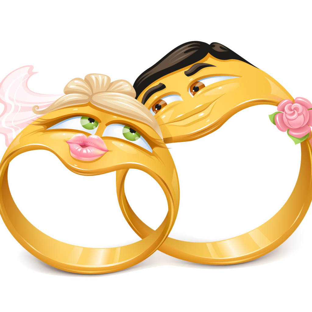 Забавные влюбленные колечки