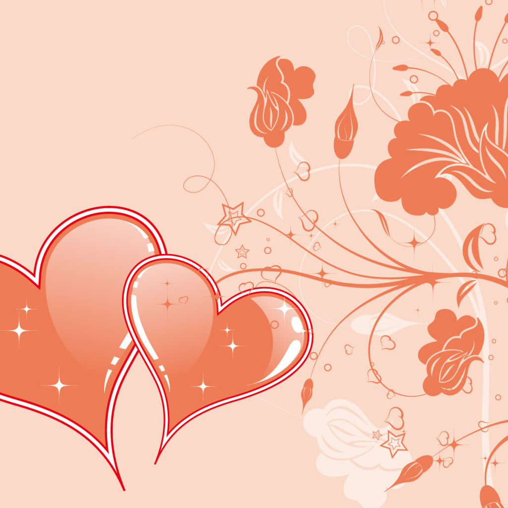 Сердечки и цветы