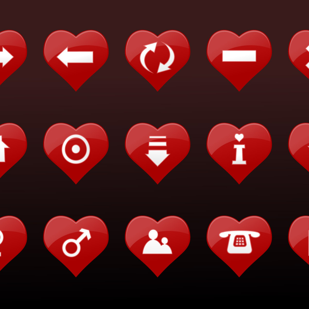 Влюбленные иконки