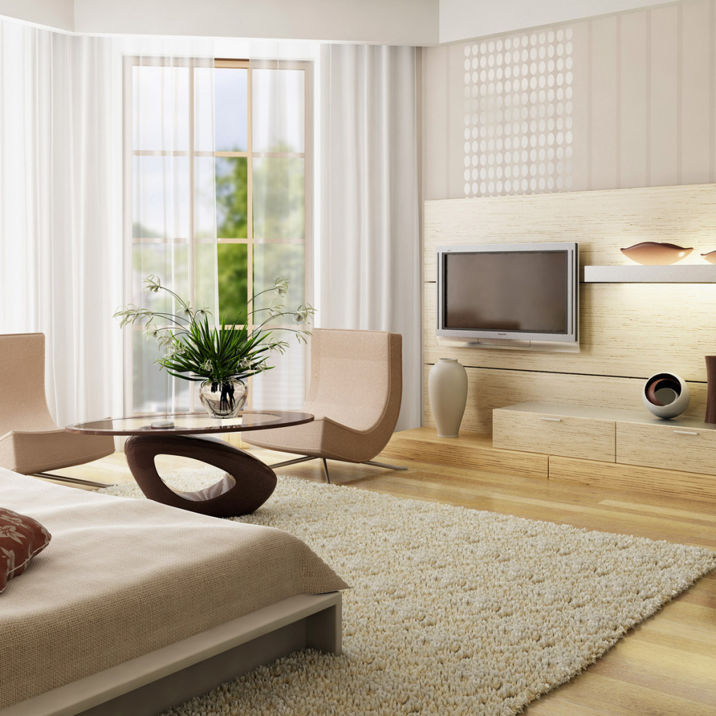 Интерьер однокомнатных апартаментов