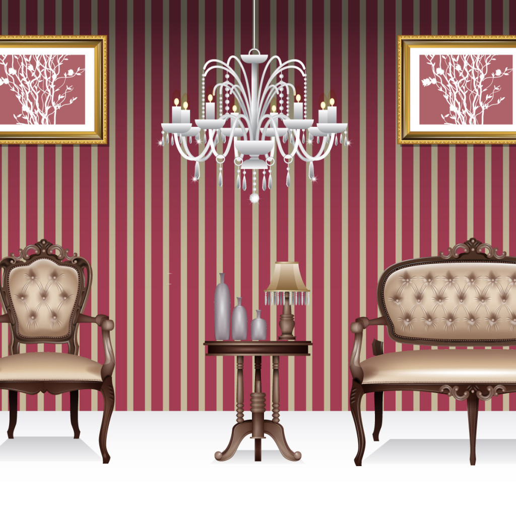 Полосатая комната