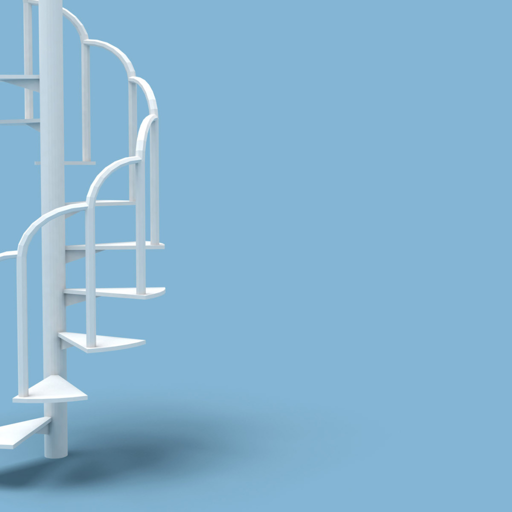 Белая лестница