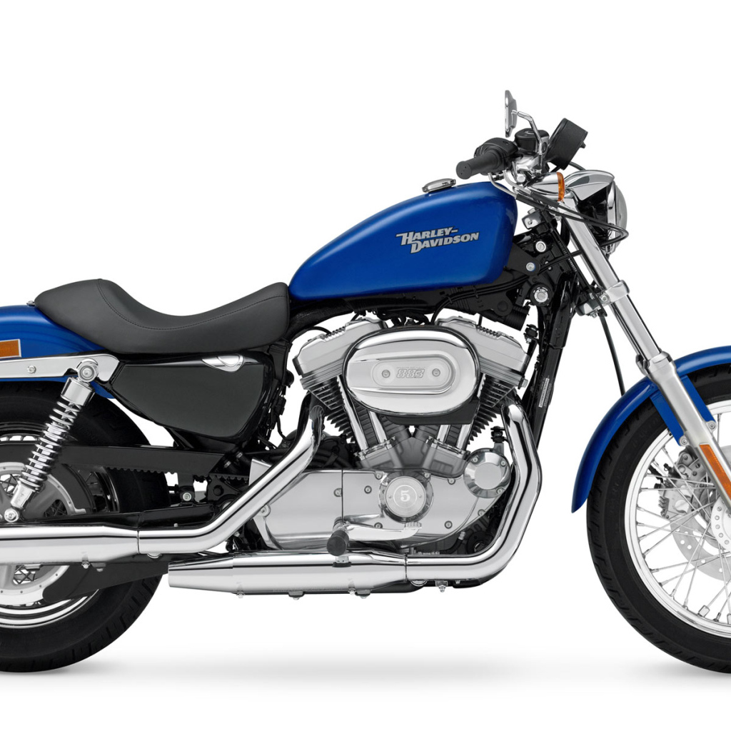 Синий Харлей