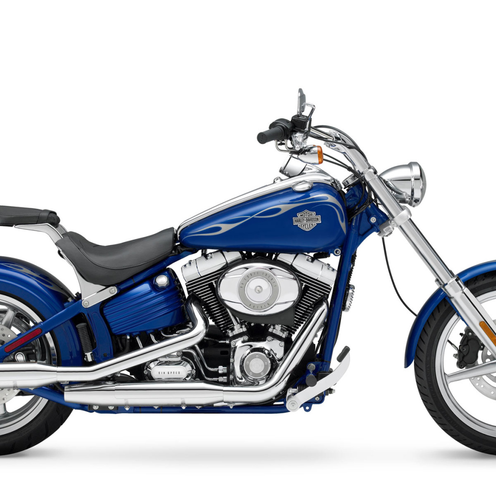 Harley Davidson голубой