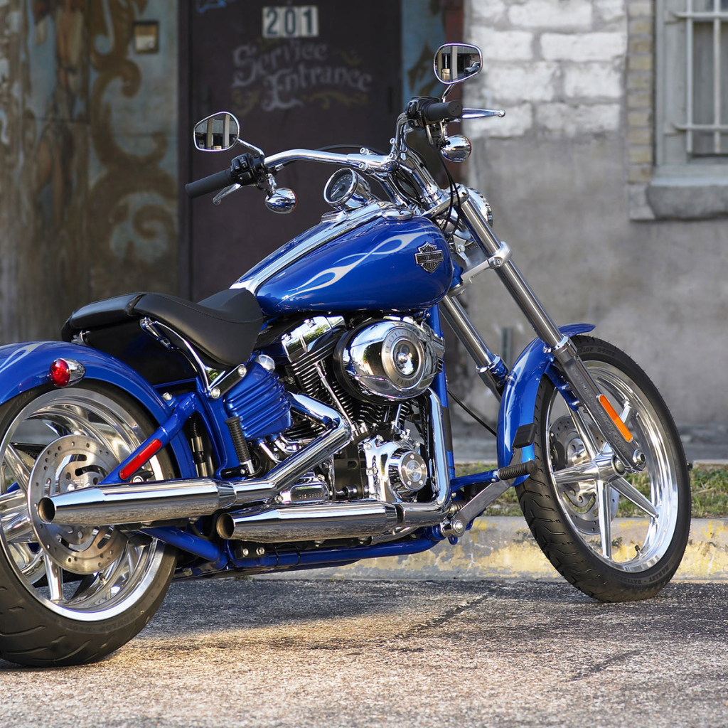 Harley Davidson синий