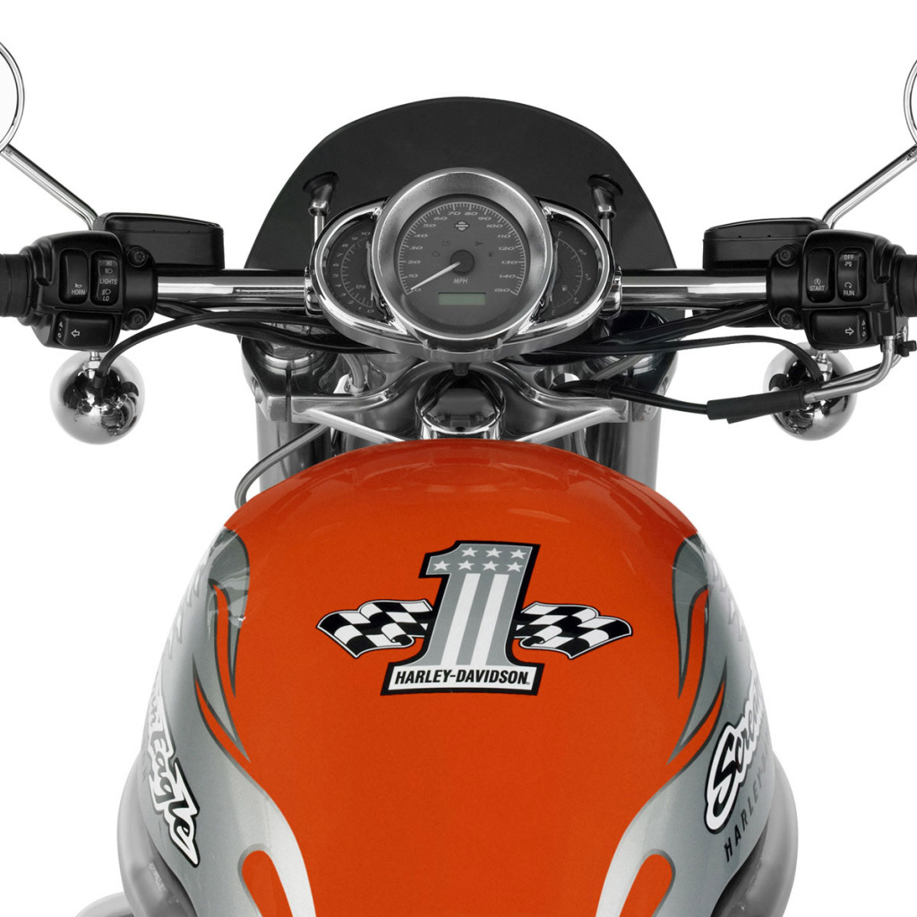 Harley Davidson бензобак и контрольная панель