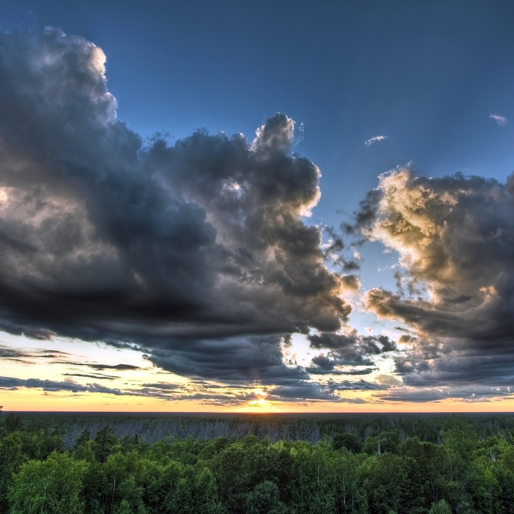 Облака на закате