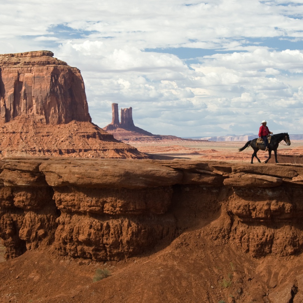 Ковбой в Аризонской пустыне