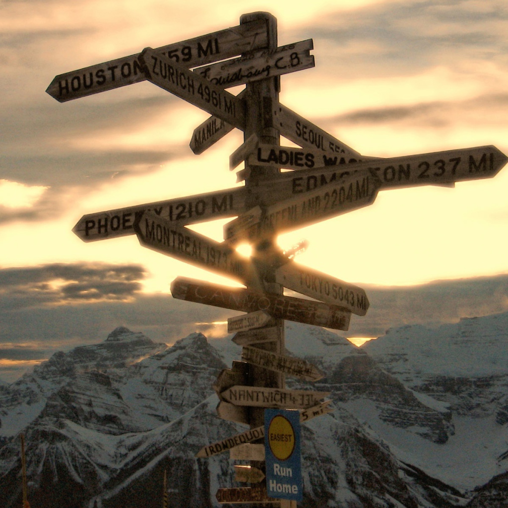 Указатель в горах