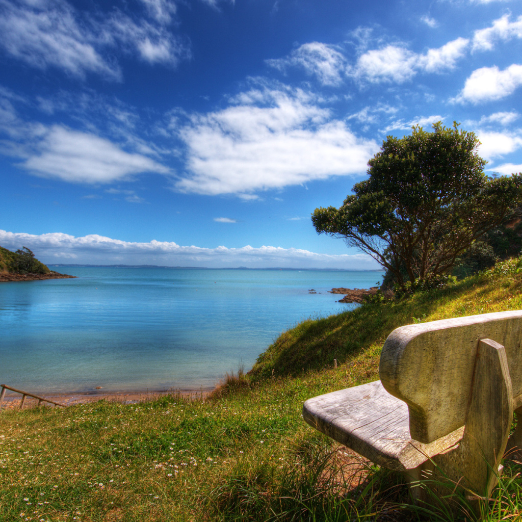 Красивый вид на залив