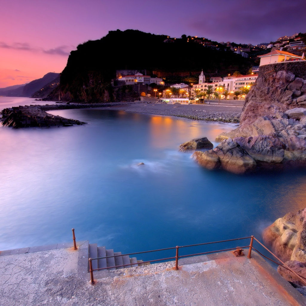 Залив на закате