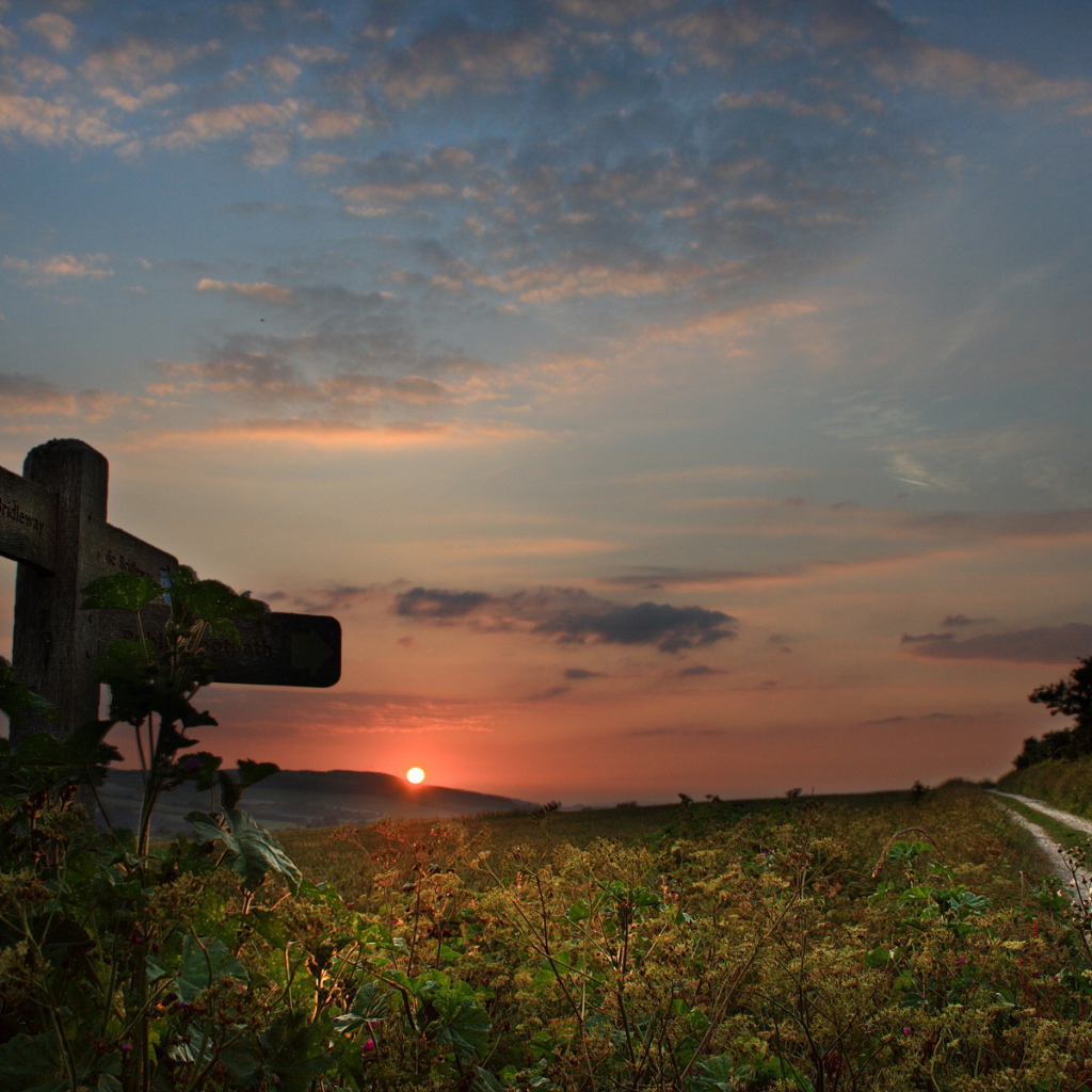Закат на горизонте