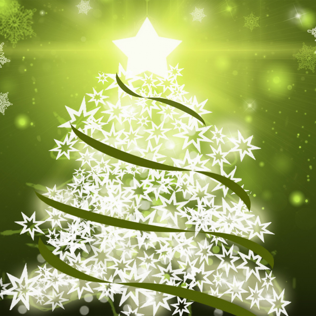 Елка из снежинок