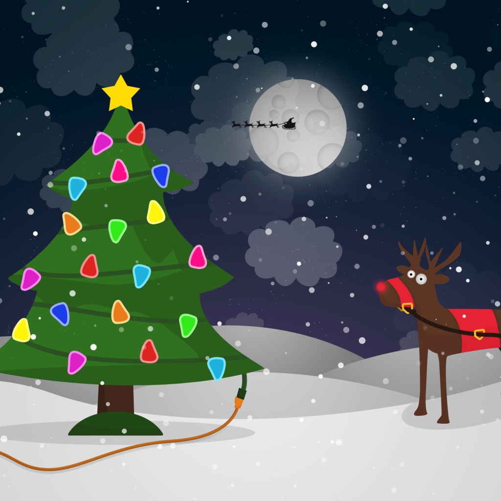 Новогодний олень