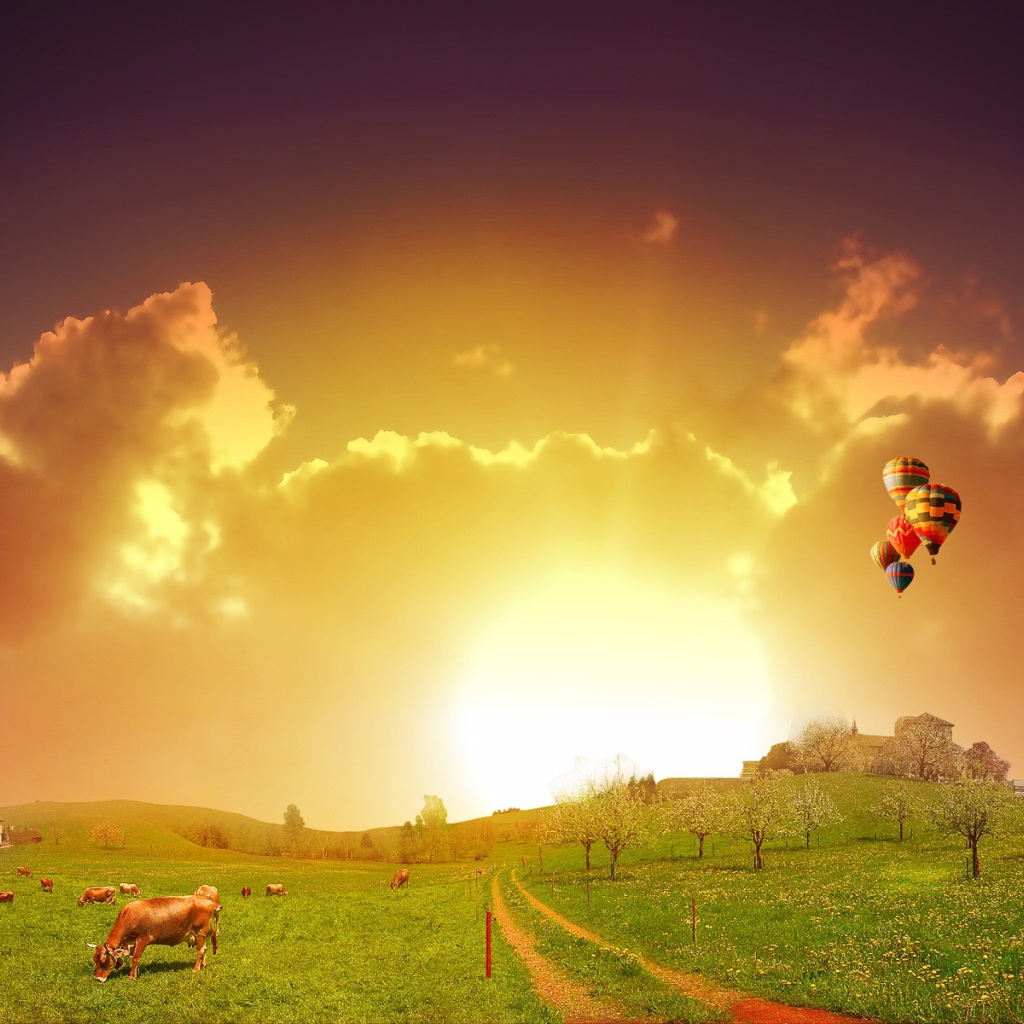 На закате летнего дня