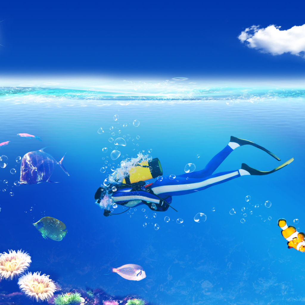 Водолаз подводник